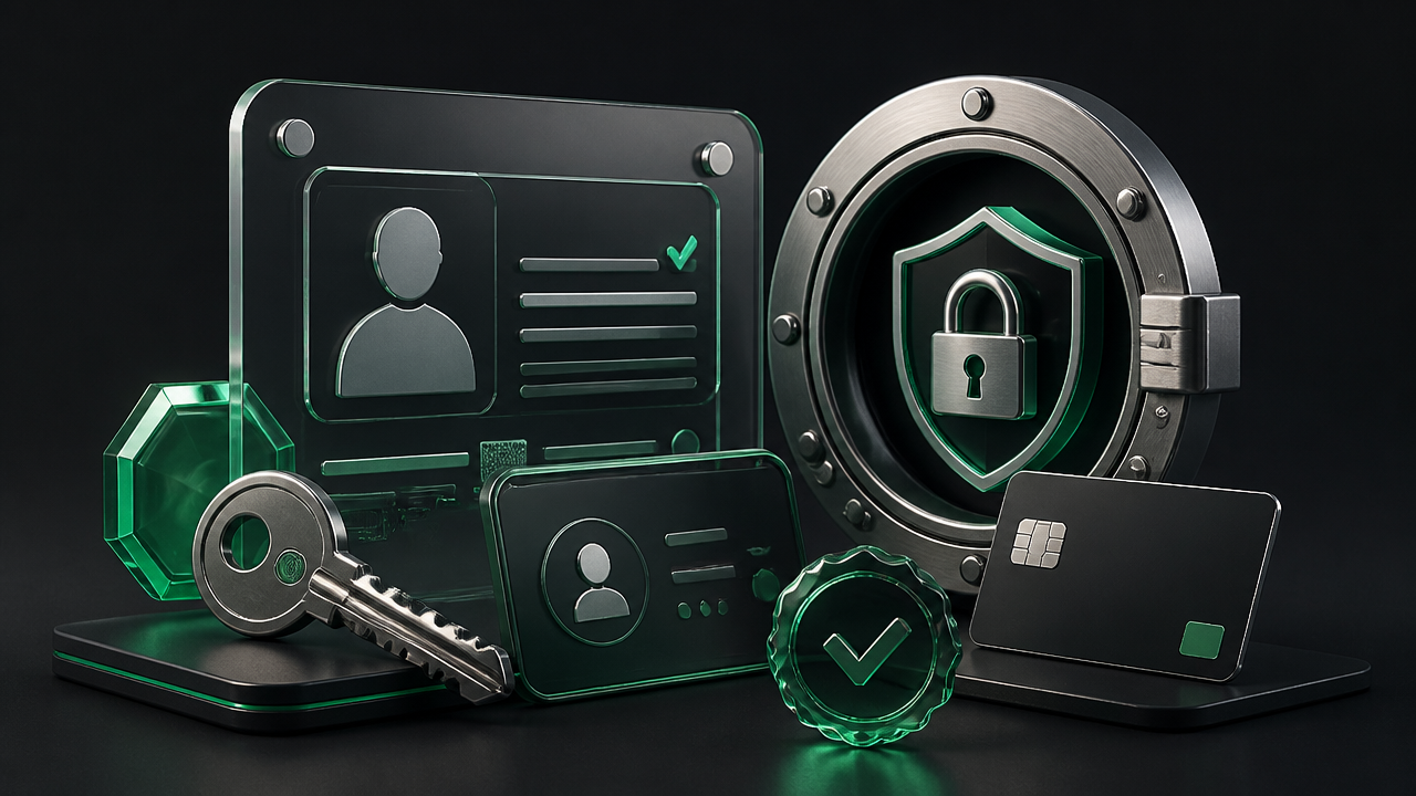 3D verified identity credentials and secure access for Bitget